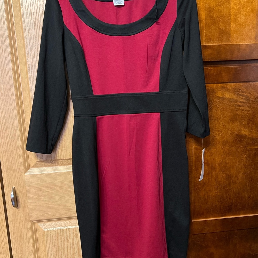 Maggy London Black and Red Dress